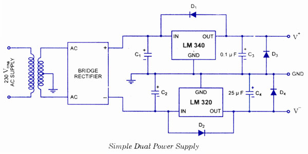 Fonte de Alimentação Dupla com LM 320 e LM 340 Simple10