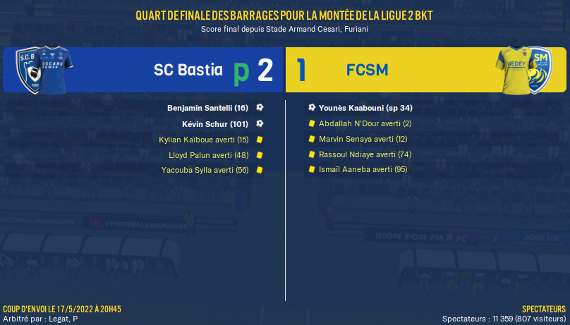 [FM22] SC Bastia | Squillaci aux manettes Foot1555