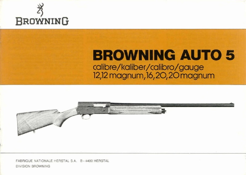 Maniement de l'auto 5 Browning 00010