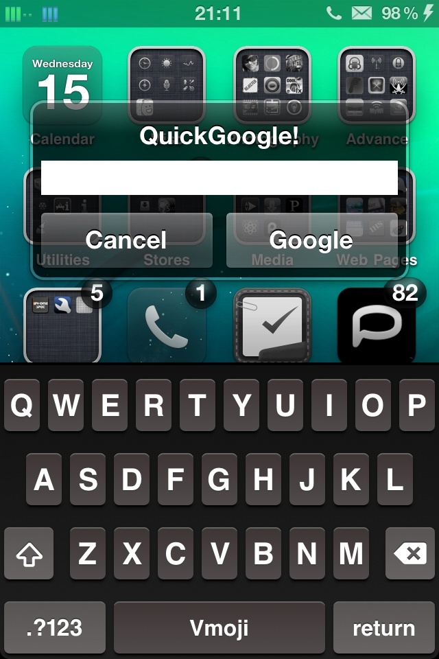 Check out this new tweak via cydia QuickGoogle Img_4710