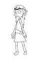 Helga in a cute dress lineart Cute-h10