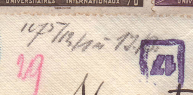 Tàd "PARIS 9 CHARGEMts - FRANCis 9" sur lettre censurée WO 461 pour le Reich. 1_c10