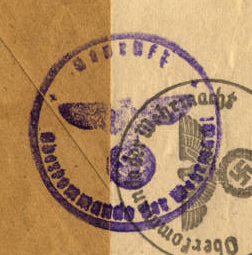 Lettre avec vignette "Légion des Volontaires Français" oblitération Feldpost 1943 1_face10