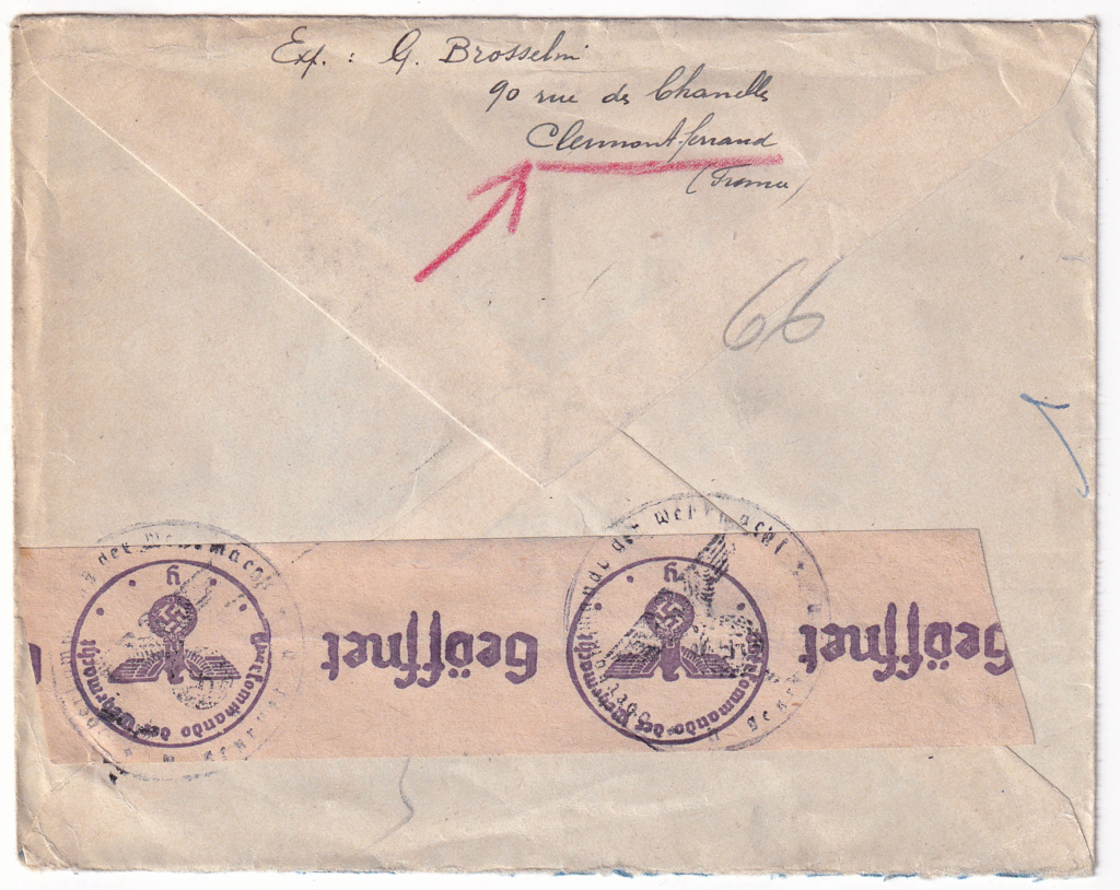 Lettre recommandée de l'Expo Philatélique au Château de Malmaison avec censure de Nancy et retour a l'envoyeur. Img_0011