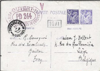 PM: lettre code pour Albi (contrôle postal sous Vichy) ?? Pd_24411