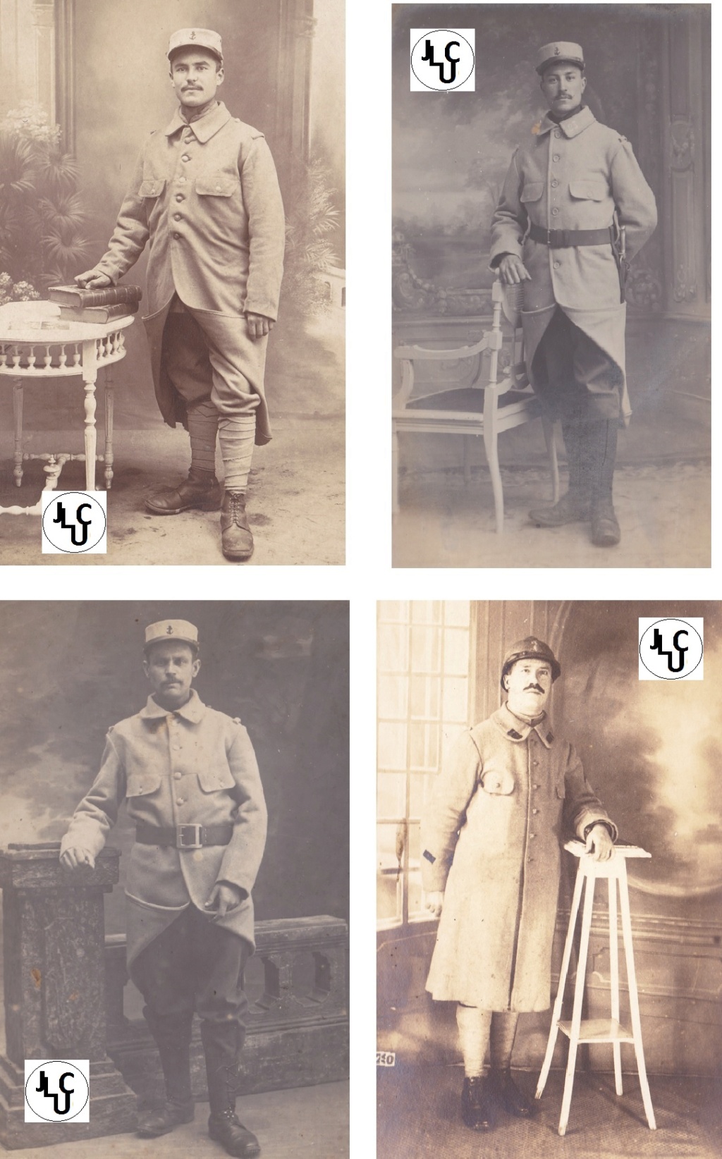 Tenues de l'Infanterie Coloniale par la photographie, Marsouins 1914-1918 (Fr) 01512