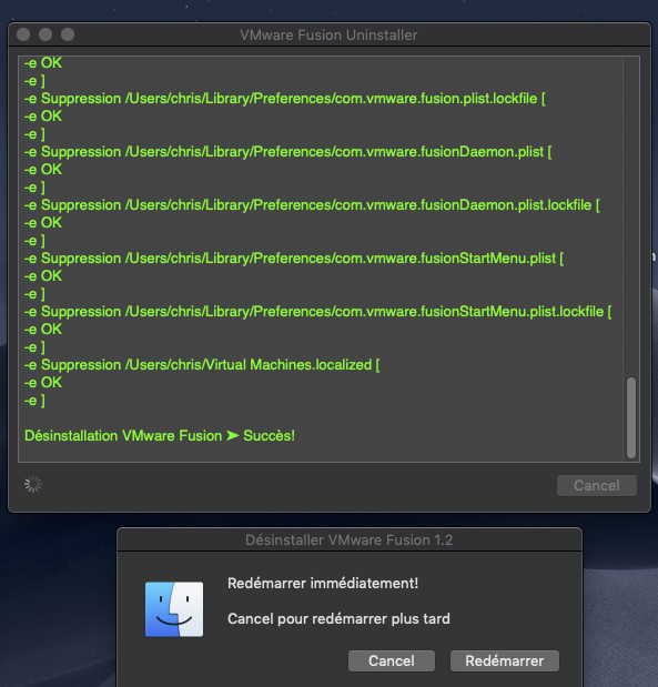 VMware Fusion Uninstaller Captu484