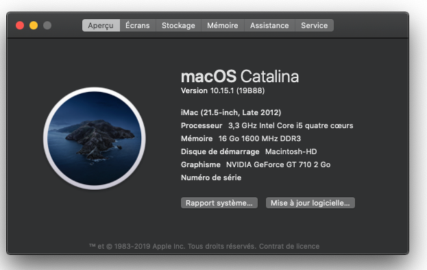 Mise a jour macOS Catalina 10.15.1 (19B88) Captu869