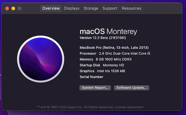 macOS Monterey 12.0 / 12.1 / 12.2 / 12.3 / 12.4 / 12.5  Beta - Page 11 Scree406
