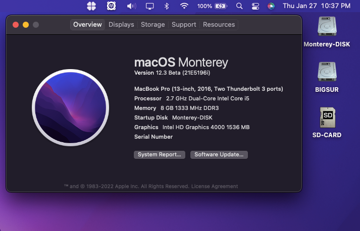macOS Monterey 12.0 / 12.1 / 12.2 / 12.3 / 12.4 / 12.5  Beta - Page 11 Scree407