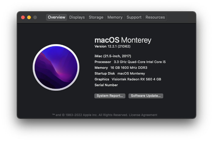 macOS Monterey 12.2.1 (21D62) Scree426