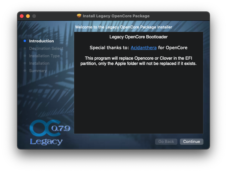 OpenCore Legacy Scree427