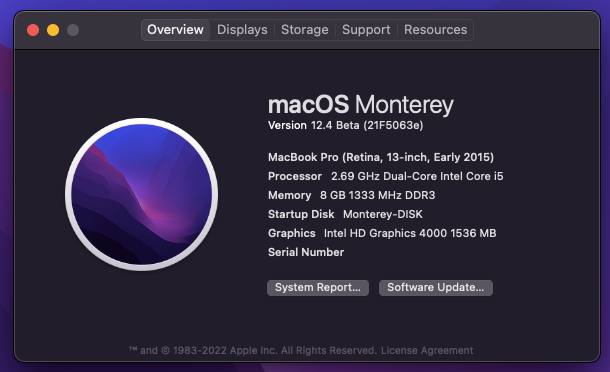 macOS Monterey 12.0 / 12.1 / 12.2 / 12.3 / 12.4 / 12.5  Beta - Page 13 Scree507
