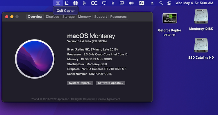 macOS Monterey 12.0 / 12.1 / 12.2 / 12.3 / 12.4 / 12.5  Beta - Page 13 Scree516