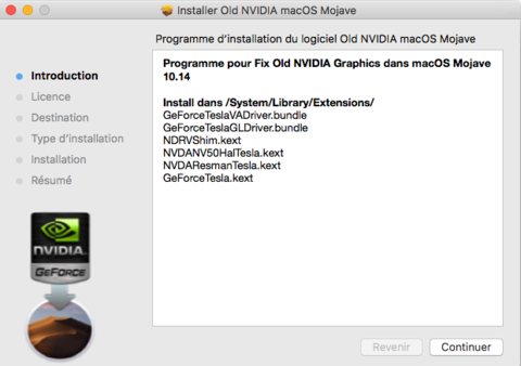 Nvidia macos mojave best sale