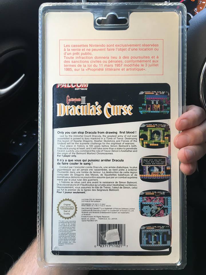Castlevania 3 NES Dracula's Curse  et Battletoad blister rigide.  Bliste15