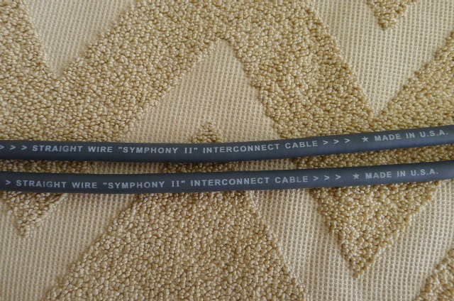 Straight Wire Symphony II Interconnects 1.5 m pair (Used) SOLD P1150243