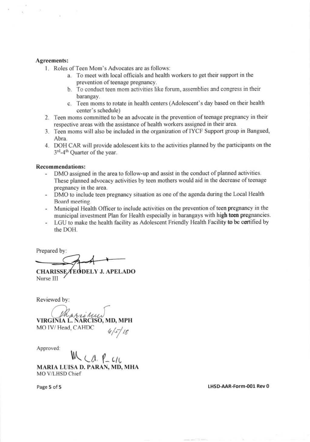 DCOPO 2018-0625: Authority for some DOH-CAR personnel to conduct provincial teen moms congress in Bngued, Abra on May 3, 2018 and Program monitoring in the Province of Abra on May 2 and 4, 2018 625_0010