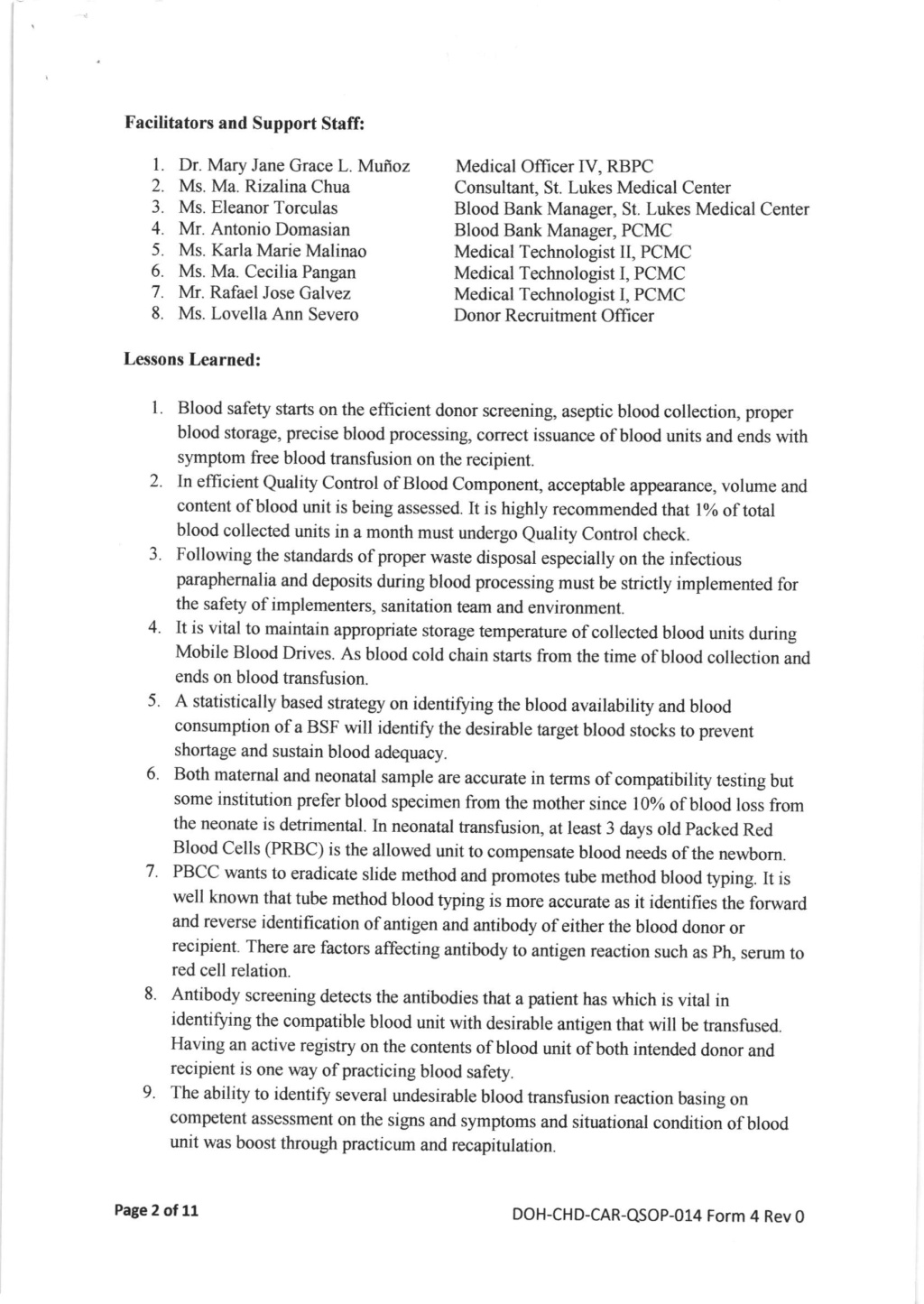 DCOPO 2018-0976: Authority for Dr. Mary Jane grace Munoz to conduct Basic Blood Banking Procedures on July 5-7, 2018 at Prince Plaza Hotel, Baguio City Blood_11