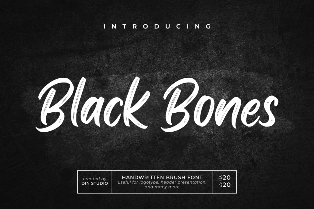 الخط الانجليزي font Black Bones  Black-10