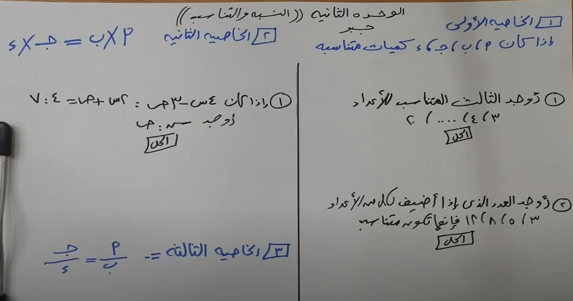 مراجعة النسبه والتناسب | جبر تالته اعدادي 0113