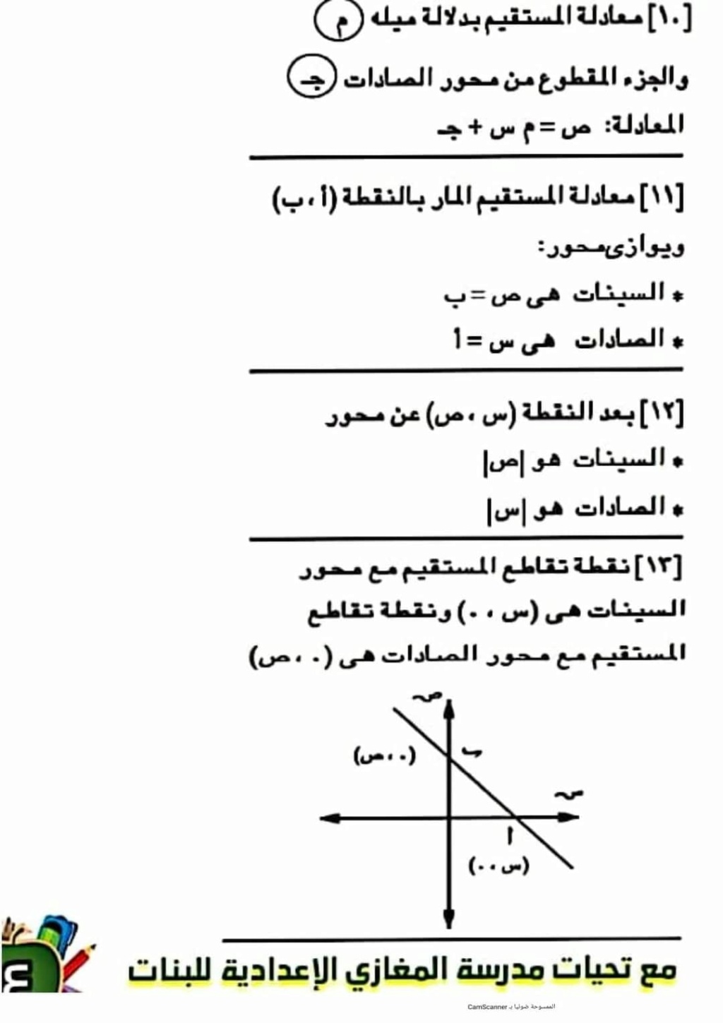 ملخص الهندسة وحساب المثلثات للصف الثالث الاعدادى ترم أول 2024 2631