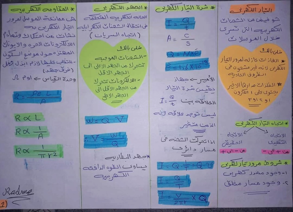 مراجعة فيزياء ثالثة ثانوي خمس مذكرات تحفة 7178