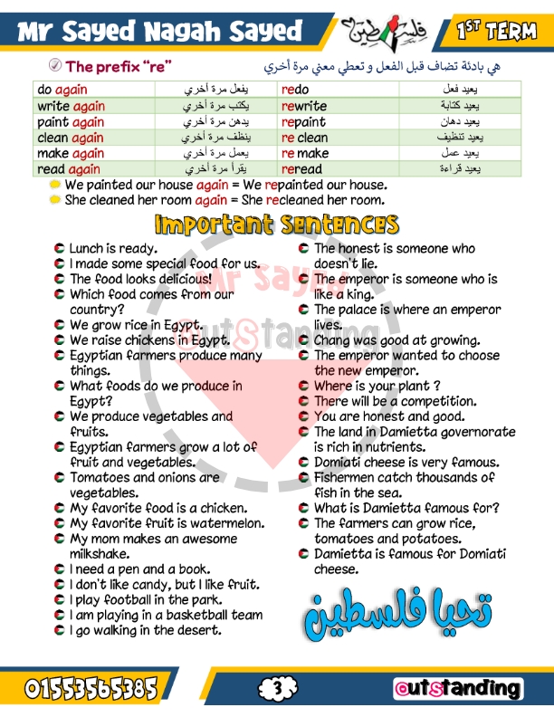   أقوي مراجعة نهائية انجليزي رابعه إبتدائي ترم أول 2024 أ. سيد نجاح 7245