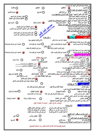 أربع امتحانات لغه عربيه للصف الأول الثانوى ترم أول 2023 بالاجابات من مستر هاني الكردوني Aoyao_25