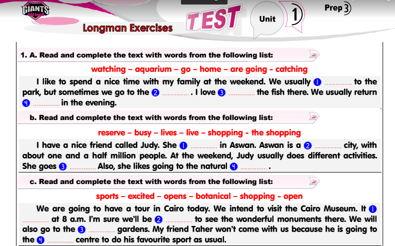 مراجعة لونجمان 6 وحدات انجليزي للصف الثالث الاعدادي. pdf  مع الاجابات Screen27