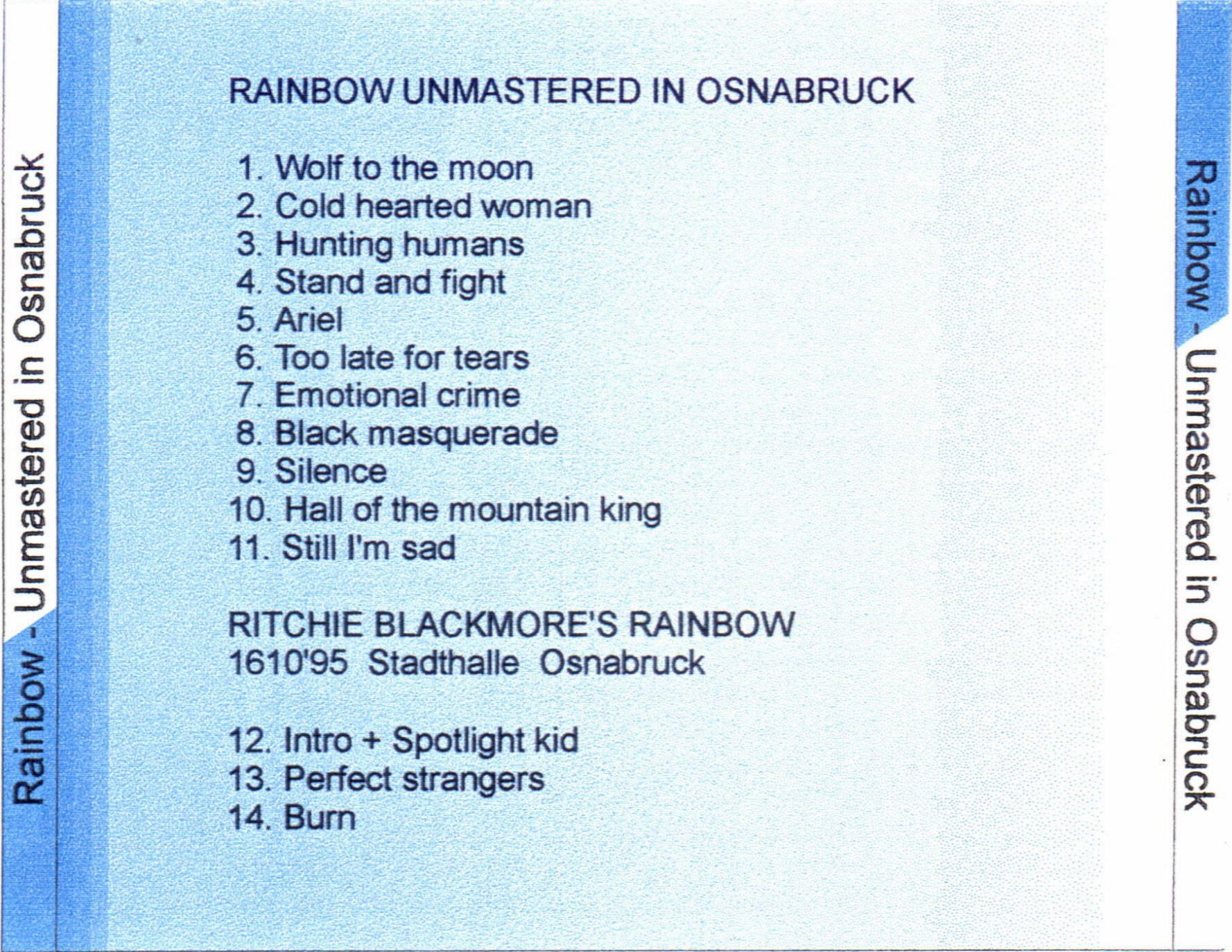 Vos bootlegs Rainbow . - Page 15 Unmast11