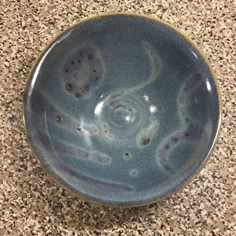 Nice stoneware bowl backwards RM mark - Reginald Marlow?  49a99810