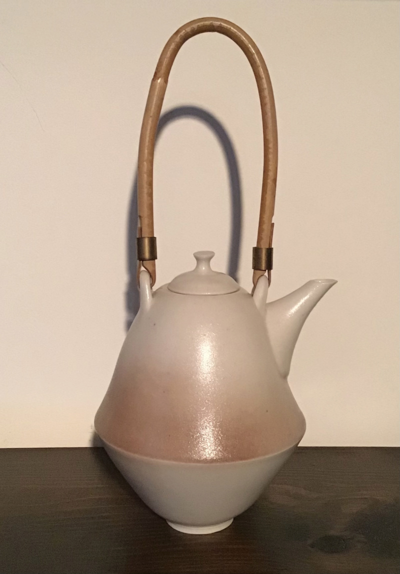 M mark porcelain elongated mini teapot, cups - early Melanie Brown A97b4f10