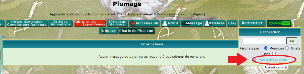 Comment rechercher sur le forum Recher10