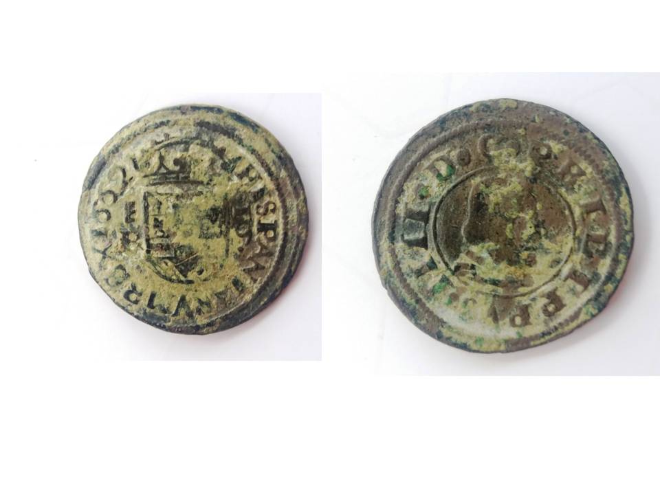 16 maravedies (1662 Segovia) 16m10