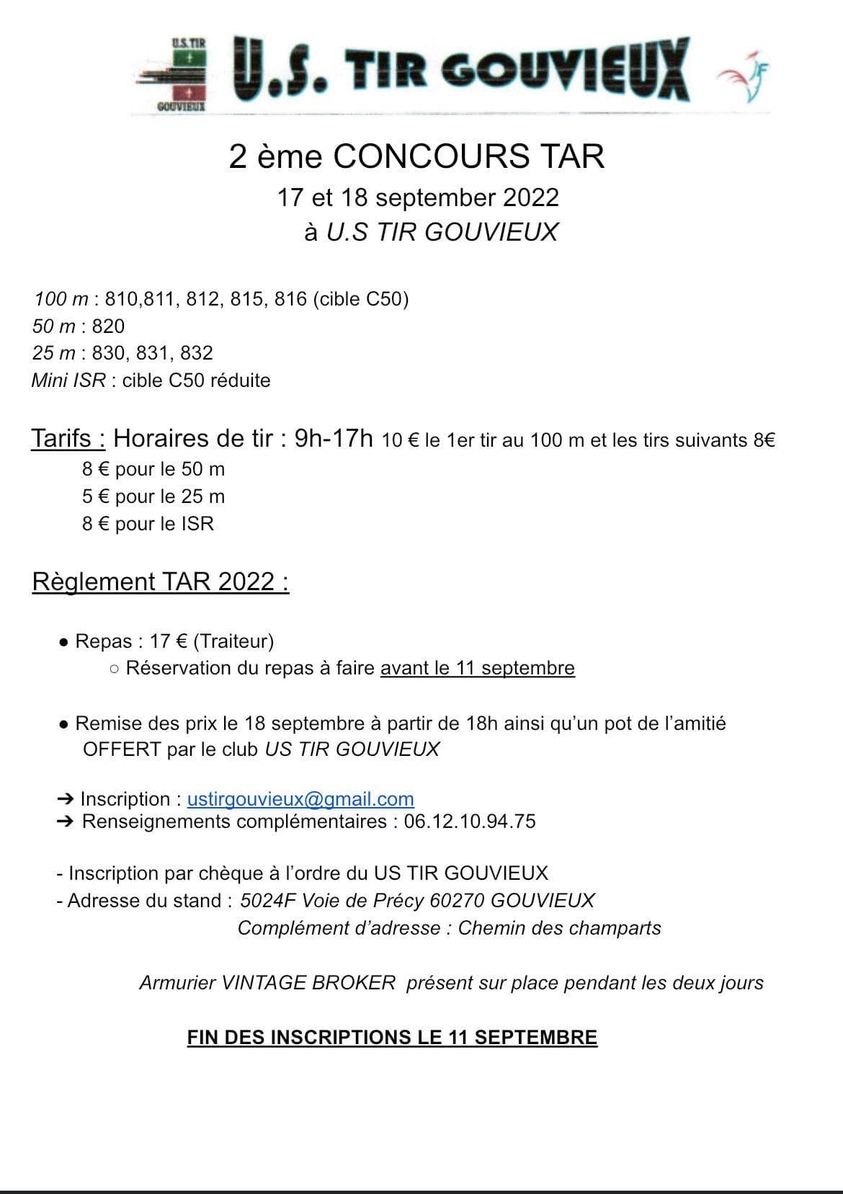 Concours TAR U.S. TIR GOUVIEUX 17 18 septembre 2022 Gouvie10