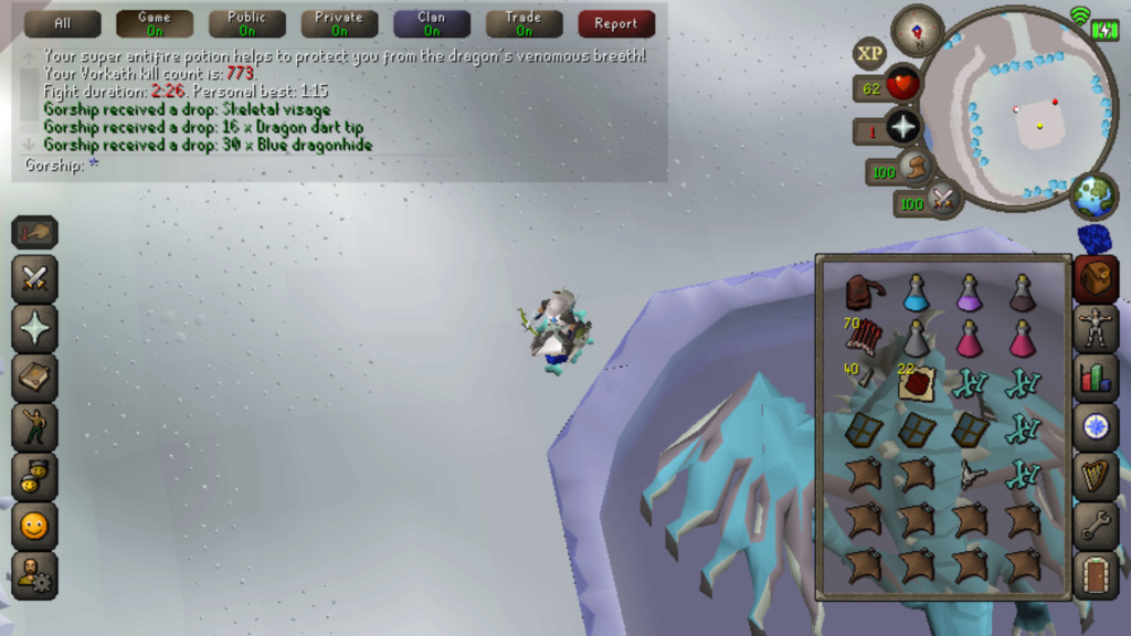 RuneScape lets you defend against the massive Vorkath in the