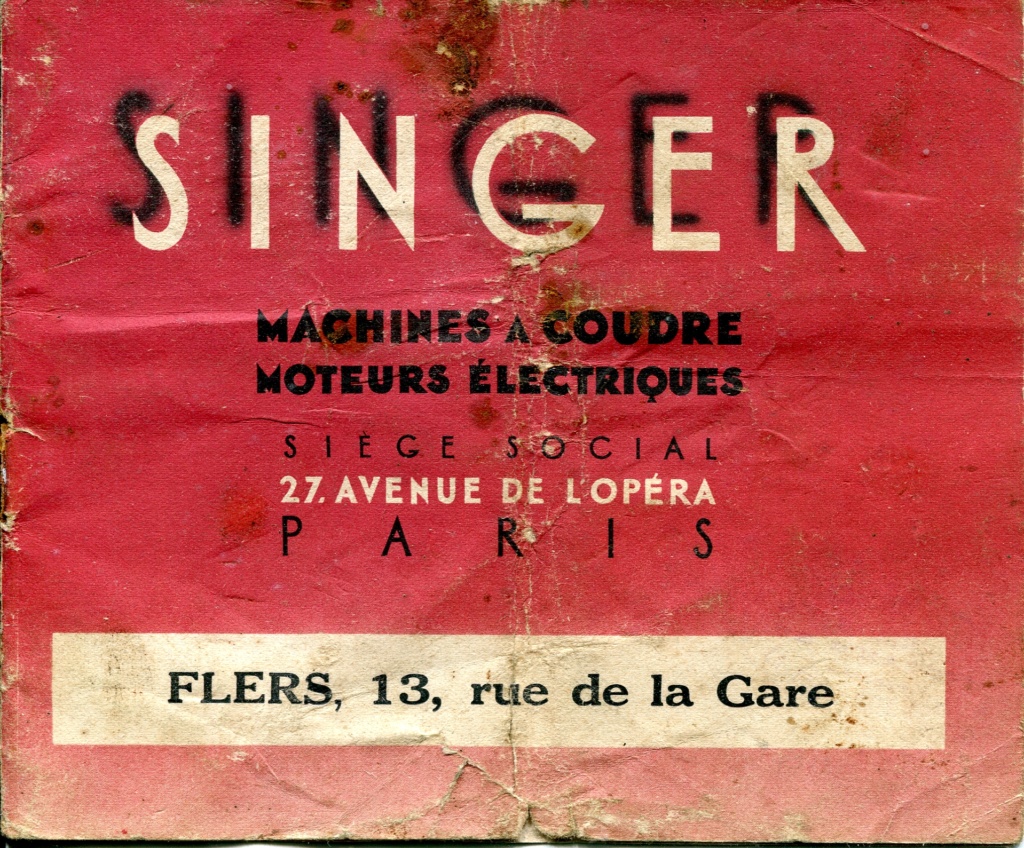 catalogue singer Notice15