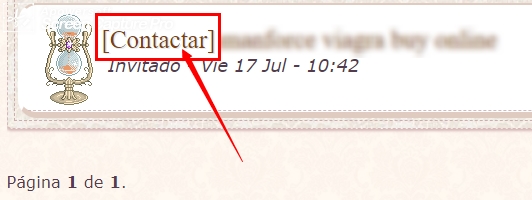 Como puedo eliminar la palabra "contactar" cuando algún invitado me contacta desde el enlace que esta al pie de la pagina del foro? Screen14