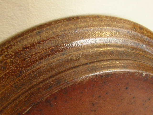 Salt Glaze Studio Pottery Plate Partial Mark Img_0611