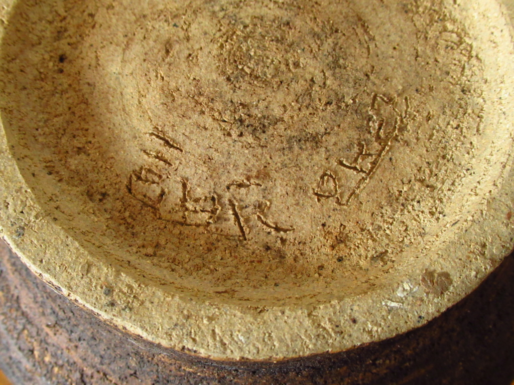 Japanese ? Large Stoneware Vase Signed Img_5812