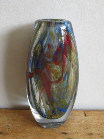 Signed Art glass vase Img_9915