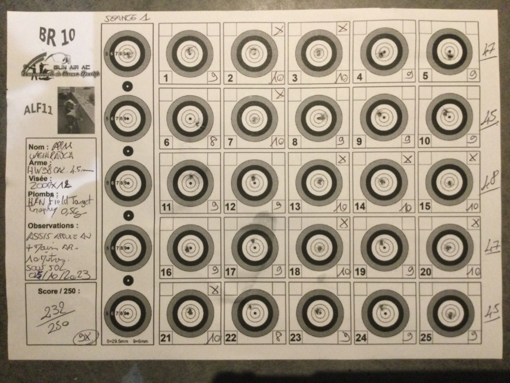 Weihrauch HW98 Cal. 4.5mm , énergie piston ressort , puissance 16 Joules  - Page 3 338d6310