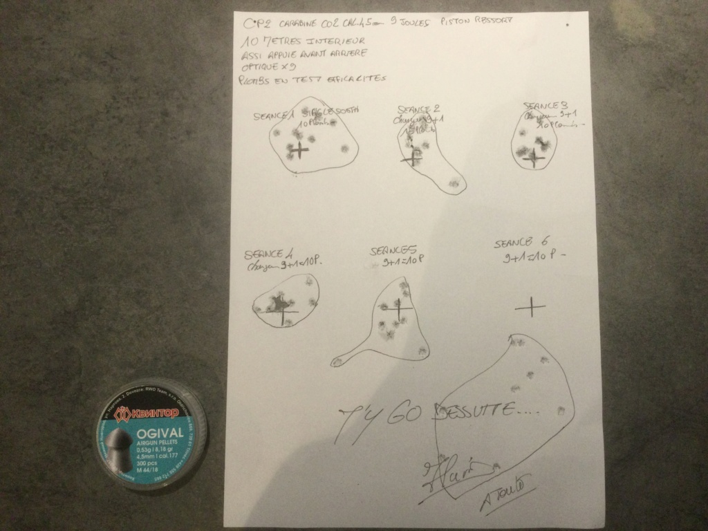 Carabine cometa - Cartons de tests des plombs tous calibres , pistolet carabine air et 22 long rifle Évaluations  - Page 2 Bbe52c10
