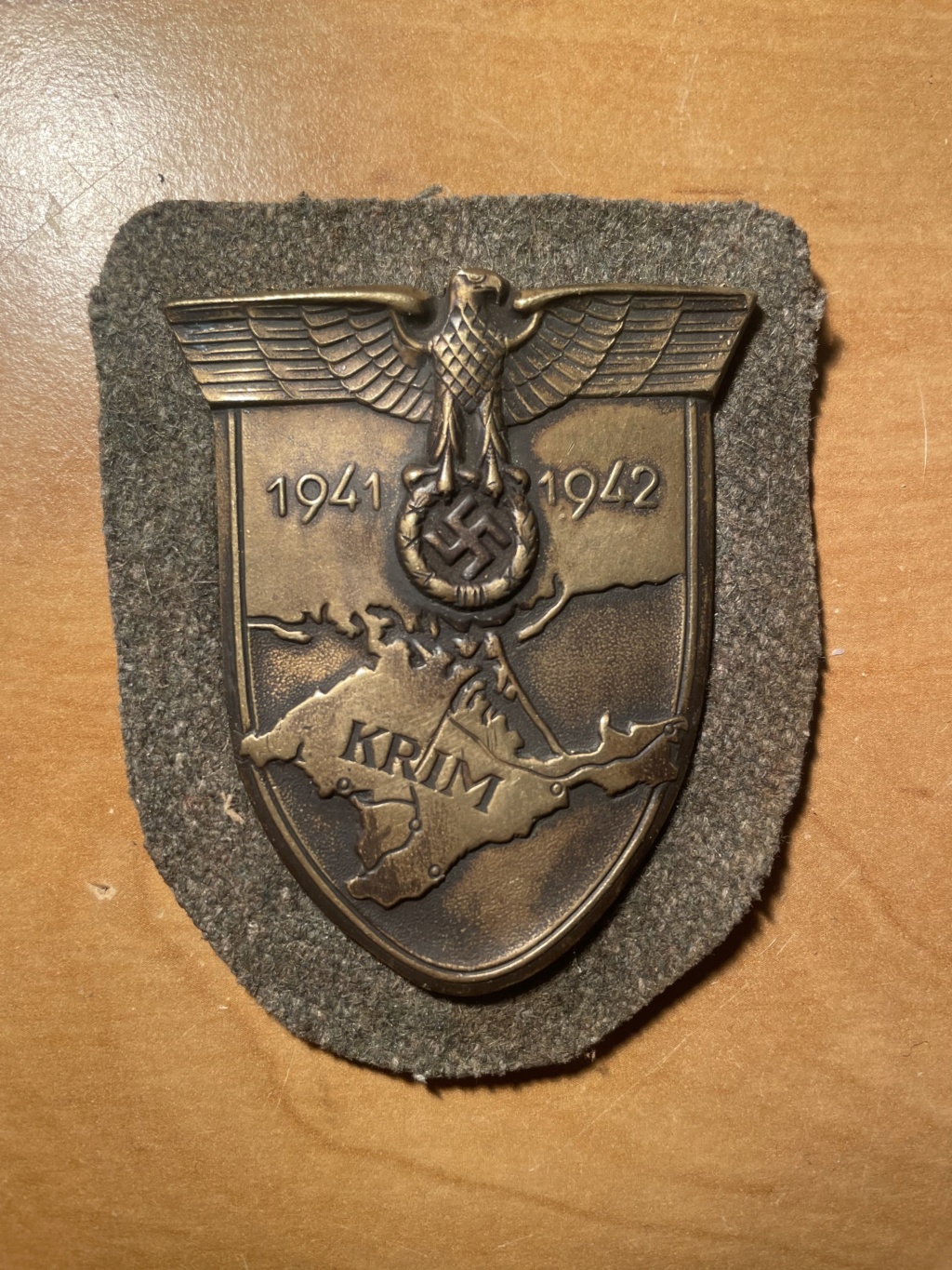 Plaque de bras allemande ww2 krim  E09f8710