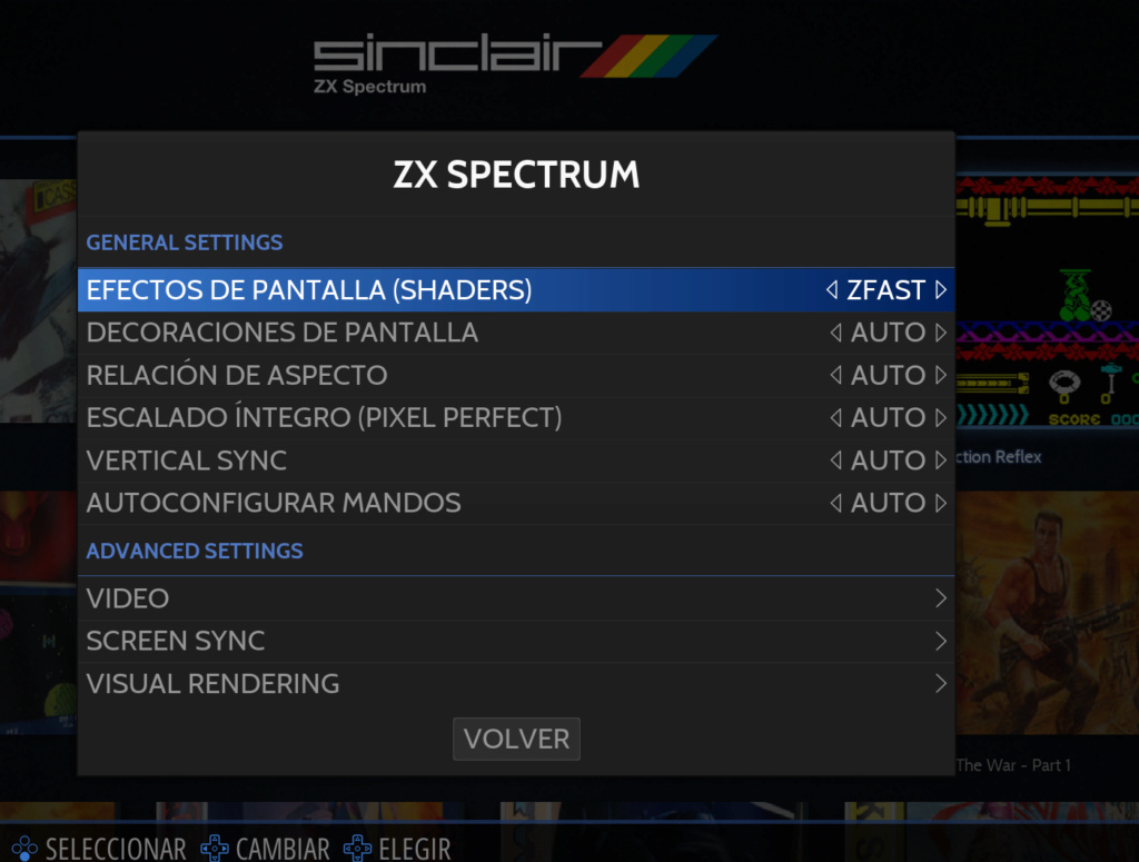 [RESOLVED] The option to change core does not appear in zxspectrum Captur11