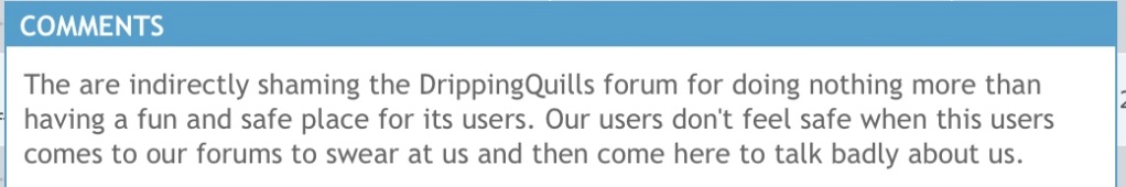 Documenting-DrippingQuills -forum-abuse/ 09bcb210