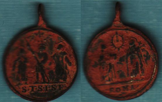Cinco santos canonizados 1622  S. XVII Medall10
