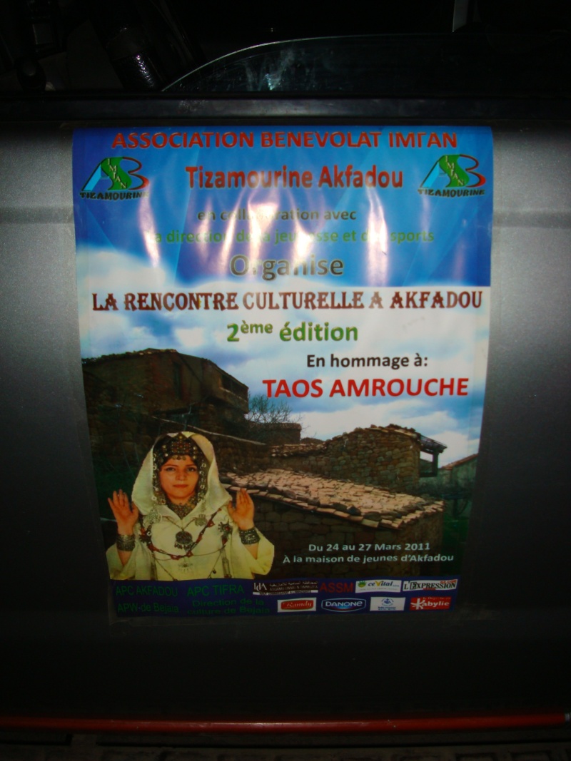 Une rencontre culturelle  Akfadou Taos_a10
