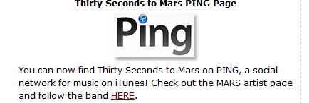 30 Seconds To Mars est désormais sur PING Captur12
